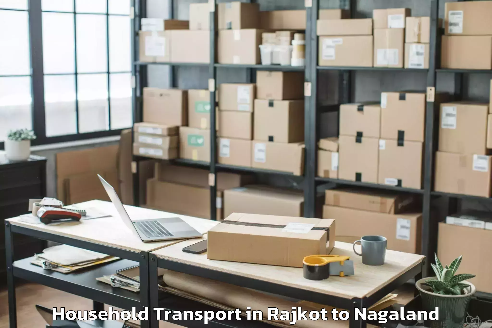 Book Rajkot to Kubolong Household Transport Online